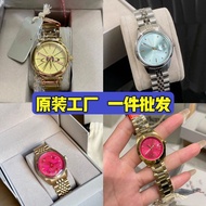 Jam Tangan Vivian Model Baharu Maharani Maharani Jam Tangan Dail Merah Jambu untuk Wanita Jam Tangan