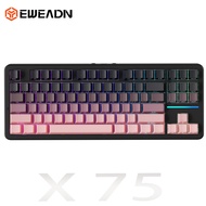 EWEADN X87 Wireless Mechanical Keyboard 75%GASKET RGB Hot Swappable Custom Gaming Keyboards