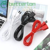 BETTER-LONTIME AC Power Cord, Copper Two-pin Power Extension Cord,  2/3/5m PVC Cables