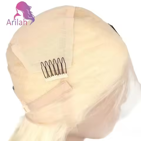 180% Density 613 Blonde Full Lace Wig Straight Human Hair Lace Wig Part Anyway Brazilian Virgin Hair