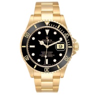 Rolex Rolex Submariner (Reference 16618). A yellow gold automatic wristwatch with date. 2006-2007