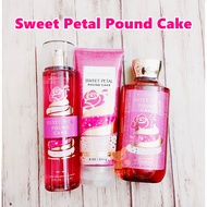 Sweet Petal Pound Cake Bath & Body Works Fragrance Mist Body Cream Shower Gel Iced Lemon Pound Cake