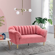 SB Design Square KONCEPT FURNITURE โซฟา 2 ที่นั่ง รุ่น Rosee สีชมพู (153x85x82 ซม.)