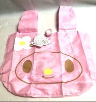 Sanrio ❤ Melody Folding Tote Bag 2010 可摺疊 容量大 實用 環保袋 購物袋