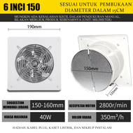 【Peraturan Eropa】Exhaust Fan Standard DBN 6 Inch COOLING FAN MINI OSMOND 12cm Kipas Exhaust Ventilas