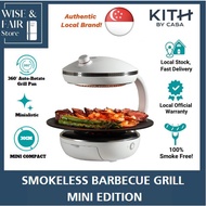 SBG-MINI-W1 Kith Smokeless MINI BBQ Grill Smoke Free 360° Auto-Rotate Grill Pan / 1 Year Warranty