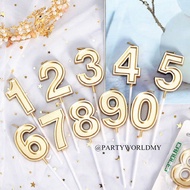 Candle NUMBER Happy Birthday 1Pcs