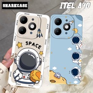 Case hp Itel A90 / A80 / A70 / A50 / A60 / A60S / A49 Current Astronaut Motif - Casing Itel - Cesing