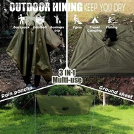 F1MY Outdoor 3 In 1 Raincoat Hooded Sleeve Waterproof Rain Poncho Motorcycle Rain Cover Camping Hiki