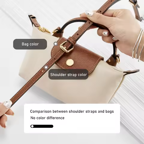 Leather Crossbody Bag Strap For Longchamp Mini,Bag Shoulder Strap Brown Bag Belt,Durable Handbag Bag