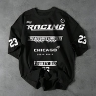 Chicago Racing T-Shirt for Men BIG Size SML XL 2XL 3XL 4XL 5XL Men's T-Shirt OversizedWanita