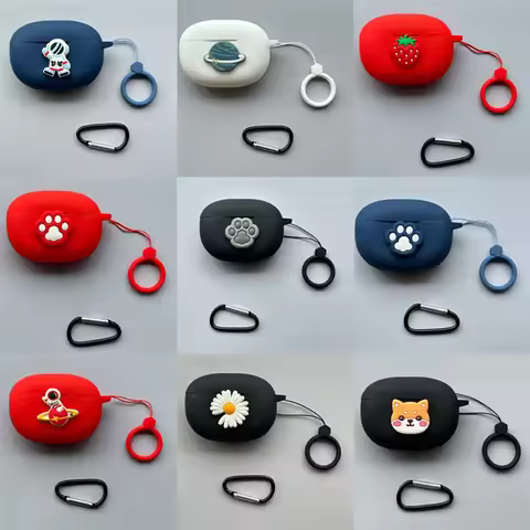 For Realme Buds T310 Case Silicone Soft Case Cartoon Cute Realme Buds T300 Shockproof Shell Case Pro