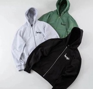 外國預訂 3色選 stussy logo 拉鍊連帽外套