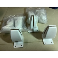 DPC-72W Desk Divider Bracket (Sold In 1 Order 2 Pieces) 44x60x72mm. White Partition Clamp Glass For