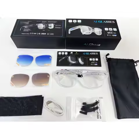 G3 AI Intelligent Glasses JL7018F AAC Speaker 8 Million Pixels AI Translator Photo Recognition Answe