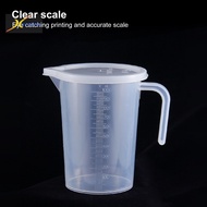 Sr 500ml/1000ml/2000ml Heat-resistant Measuring Cup Strong Toughness Plastic Clear Scale Portable Measuring Jug for Daily Use