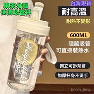 Arrival The Next Day Tea Water Separation Cup Bottle Straw Portable Environmental Protection Accompa