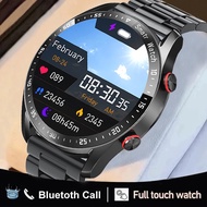 2022 New Ecg+Ppg Bluetooth Call Smart Watch Men Music Player Waterproof Sports Fitness Tracker Stainless Steel Strap Smartwatch+Box