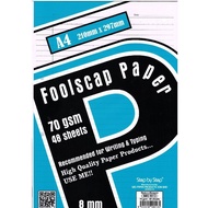 FOOLSCAP PAPER 70 GSM ( 48 SHEETS ) / KERTAS KAJANG