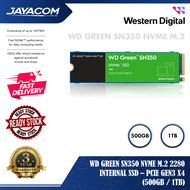 Western Digital WD Green SN350 NVMe M.2 2280 Internal Solid State Drive SSD – PCIe Gen3 x4 (500GB / 1TB)