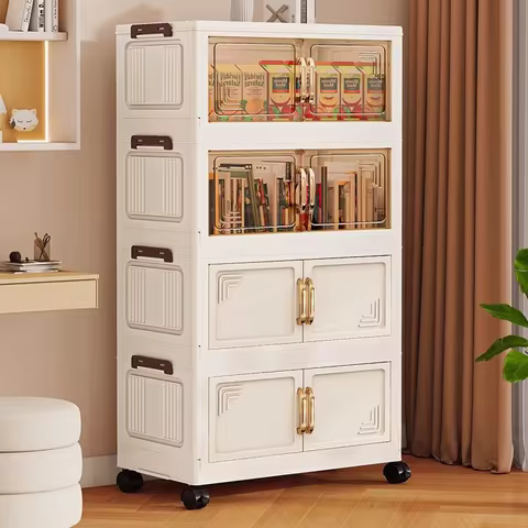 45/55/65cm Length Multifunction Storage Cabinet Large Capacity Foldable Easy-to-Install Storage Box
