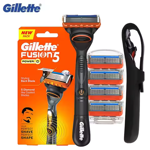 Gillette Fusion 5 FlexBall Power Razor 5 Blade Coating Micro-Vibration Technology Men's Shaver with 