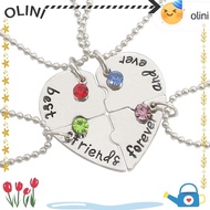 OLINI 4 Bff Fashion Love Necklace Best Friend Froever Necklace