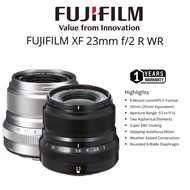 FUJIFILM XF 23MM F/2 R WR LENS ORIGINAL (1 YEARS WARRANTY) X-MOUNT LENS APSC FORMAT XF 23MM F/2 R WR