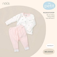 Nous Set of Straight Pink White berry pattern