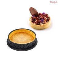 {Moily0} 1pcs Perforated Plastic Tart Ring Circle DIY French Fruit Mousse Cake Dessert Molds Cutter 