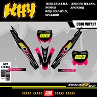 Rbt REVO 110 RBT VEGA BEBEK MODIF MOTORCYCLE Sticker SUPERMOTO YZ CRF KLX KX KTM RBT WHY-17