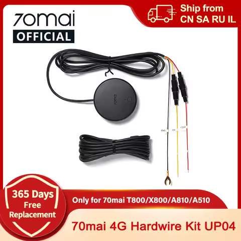 70mai 4G Hardwire Kit UP04 for 70mai T800 A810S A810 A510 X800 X200 4G LTE Module Remote Control Liv