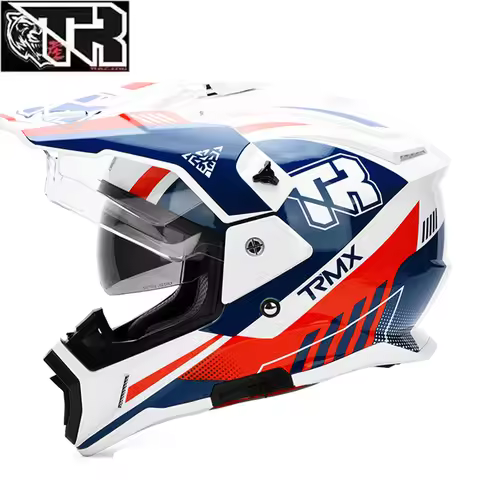 2025 New Tiger JT1 ADV Helmets Double Lens Dual Road Helmets High Quality Casco Para Moto Motocross 