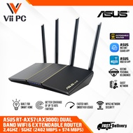 ASUS RT-AX57 3000 Dual Band WiFi 6 (802.11ax) Router, support MU-MIMO and OFDMA technology, with AiProtection Classic n