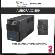 RIGHT POWER Aurora III 850VA Line Interactive UPS [850VA / UK SOCKET]
