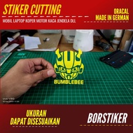 BUMBLEBEE STICKERS | CUTTING STICKER ORACAL MATERIAL CUSTOM LOGO STICKER MOTOR STICKER HELMET
