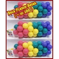 Large Plastic Ball (-+ Contents 100) Bath Ball Diameter 7cm ay009