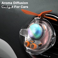 Aromatherapy Car Diffuser Car Fragrance Space Plane Led Car Air Freshener Aroma Diffuser with Ambient Light Easy Install Long Lasting Fragrance for Car Interior