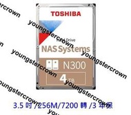 【精品】【酷3C】TOSHIBA 4TB 4T N300 NAS 硬碟 3.5 內接硬碟 NAS碟 HDWG440AZS