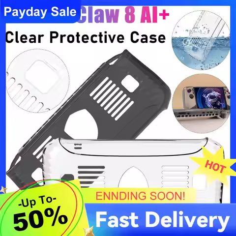 For MSI Claw 8 AI+ Soft TPU Case Protector Shell Sleeve Shockproof Full Protective Shell for MSI Cla