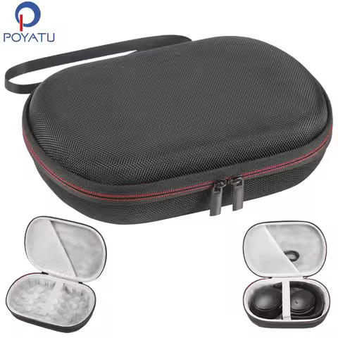 POYATU QC45 Case for Bose QC25 QC35 QC45 QC 25 35 45 Headphones Headphone Hard Case Carrying Pouch B