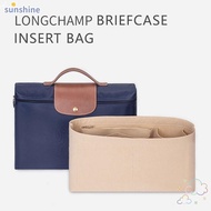 SSUNSHINE 1Pcs Insert Bag, Storage Bags Felt Linner Bag,  Multi-Pocket with Zipper Portable Bag Organizer for Longchamp LE PLIAGE CLUB Briefcase S