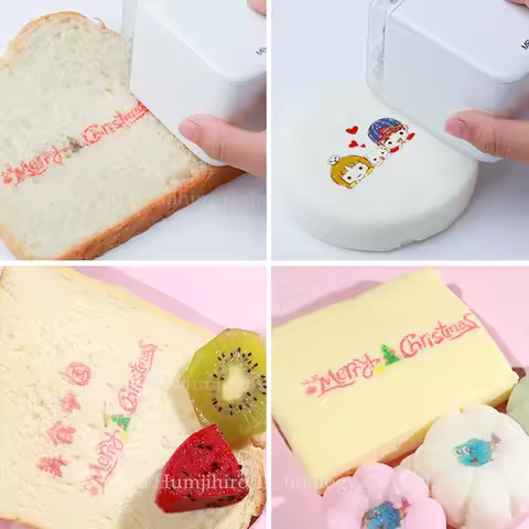 Mbrush Coffee Printer Food Printer Mobile Color Mini Handheld Inkjet Printer Edible Ink Food Printin