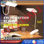【BUY 1 TAKE 1】LED Desk Lamp Table Clip On Lamp Eye Protection 3 Modes Dimming Light LED 360° Flexible Gooseneck Arm Drafting Lampshade For Study Work Reading PhIeo