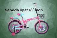 Sepeda Lipat 18 inch anak besar 6 SD 9 thn  lipat JF 613