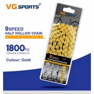 8 9 speed gold chain - vg sport8 speed 9 speed gold bicycle chain