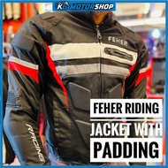 FEHER MOTORCYCLE RIDING JACKET WITH PADDING