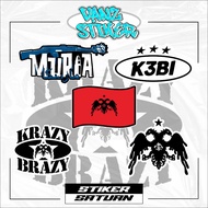 KRAZY BRAZY K3BI MURIA SINGLE STICKERS THE LATEST VIRAL AND CURRENTYANG