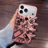 Back Phone Cover Case for iPhone 17 Pro Max 11 16 14 Air XS 12 16e 13 15 Plus XR Game Console Lines