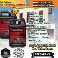 TERBARU!! cat epoxy anti bocor dak cor, plesteran lantai aspal emulsion 2Kg / hitam/ waterproof/ epo